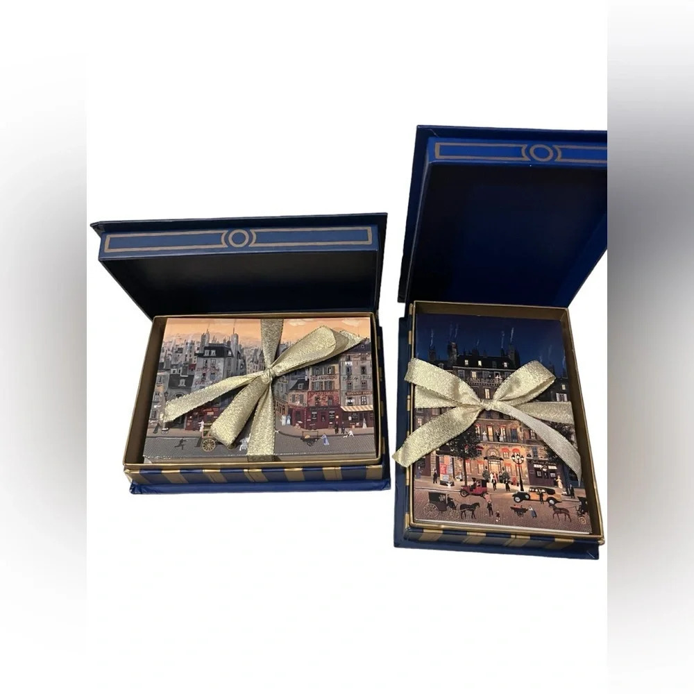 New Michel Delacroix Blank Cards/Stationary Cards With Envelopes Two Box…